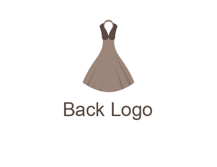 fashionable girl dress logo