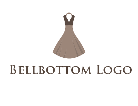 fashionable girl dress logo