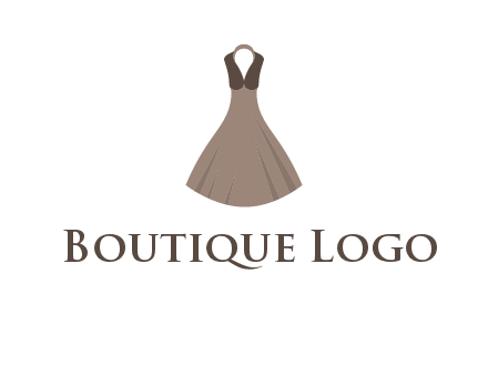 fashionable girl dress logo