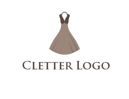 fashionable girl dress logo