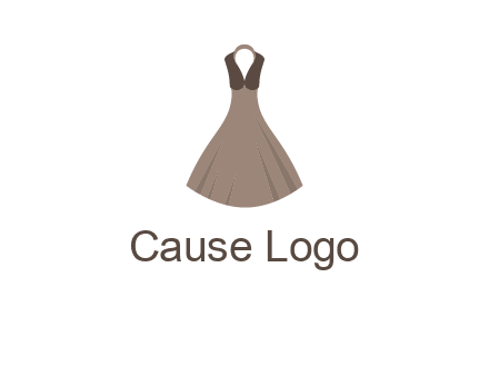 fashionable girl dress logo