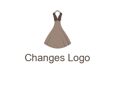 fashionable girl dress logo