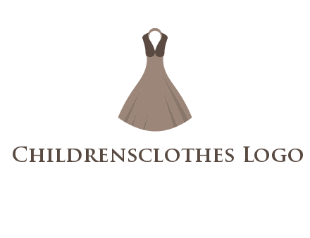 fashionable girl dress logo