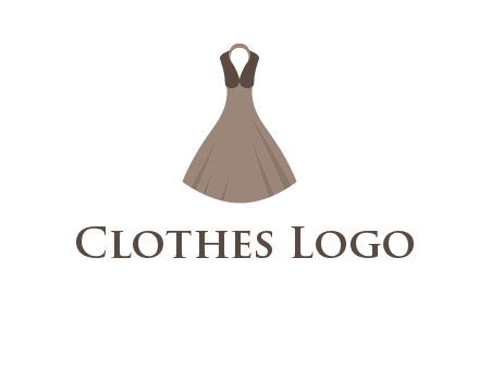 fashionable girl dress logo