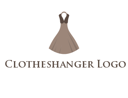 fashionable girl dress logo
