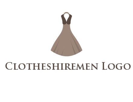 fashionable girl dress logo