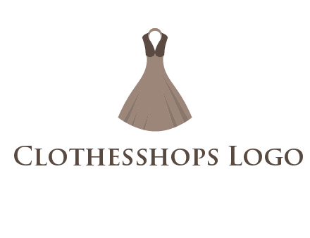 fashionable girl dress logo