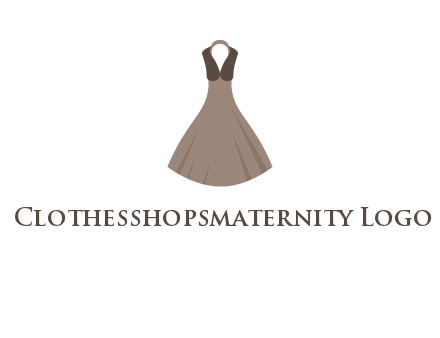 fashionable girl dress logo