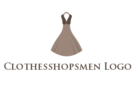 fashionable girl dress logo