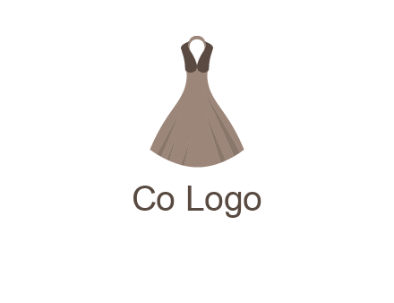 fashionable girl dress logo