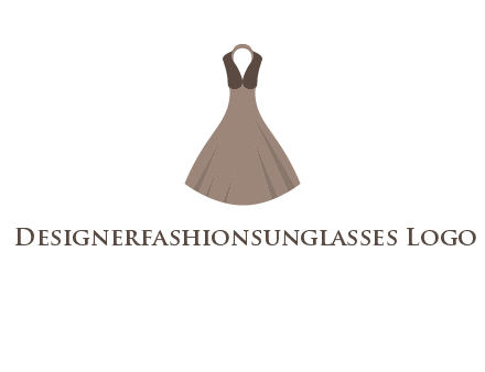 fashionable girl dress logo