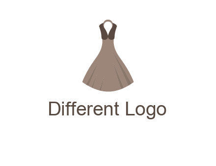 fashionable girl dress logo