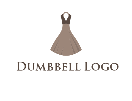 fashionable girl dress logo