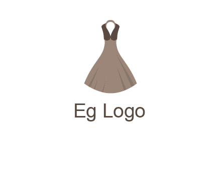 fashionable girl dress logo