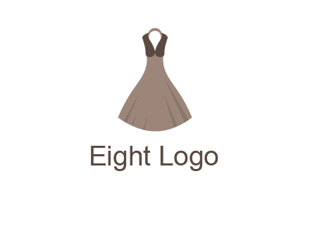 fashionable girl dress logo