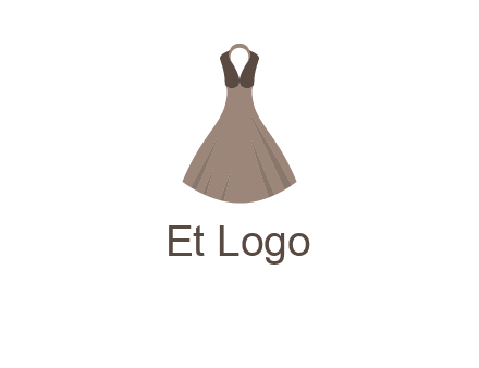 fashionable girl dress logo