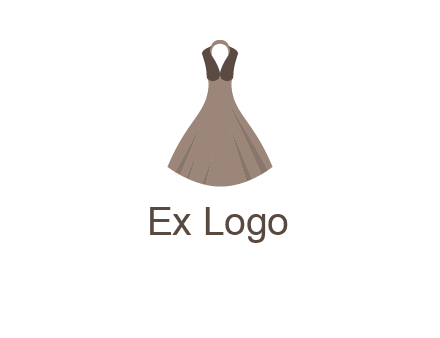 fashionable girl dress logo