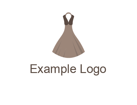 fashionable girl dress logo