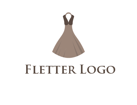 fashionable girl dress logo