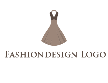 fashionable girl dress logo