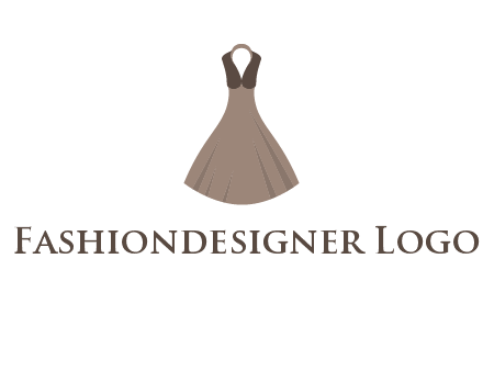 fashionable girl dress logo