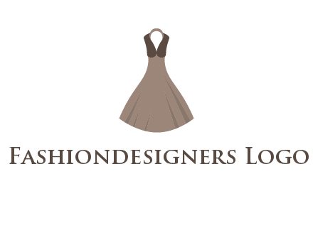 fashionable girl dress logo