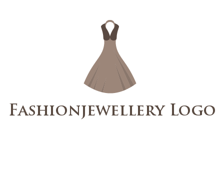 fashionable girl dress logo