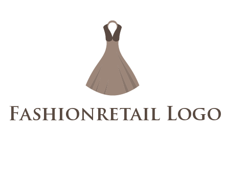 fashionable girl dress logo