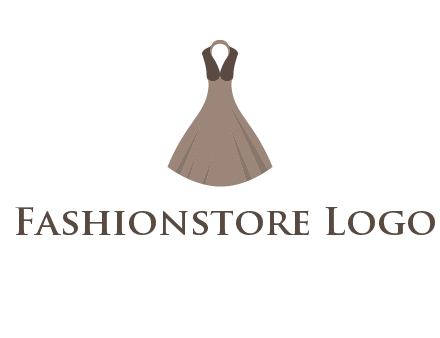 fashionable girl dress logo