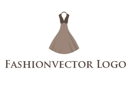 fashionable girl dress logo