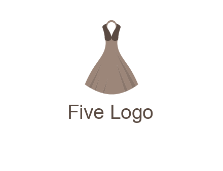 fashionable girl dress logo