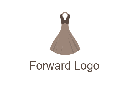 fashionable girl dress logo