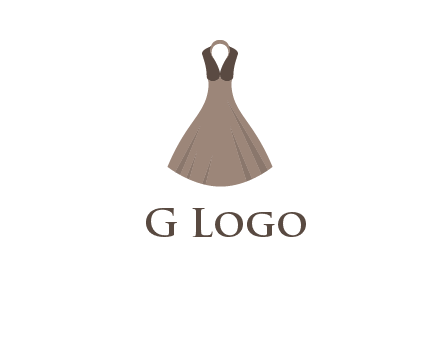 fashionable girl dress logo