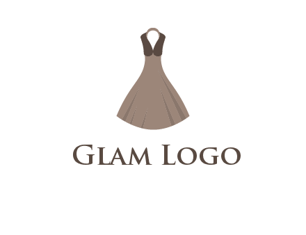 fashionable girl dress logo