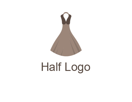 fashionable girl dress logo