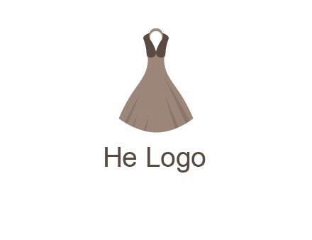 fashionable girl dress logo