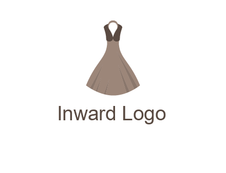 fashionable girl dress logo