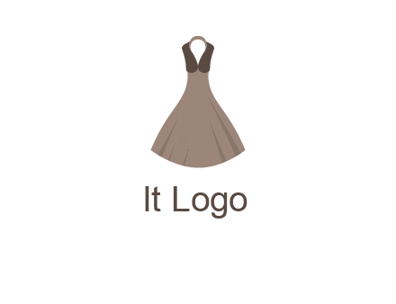 fashionable girl dress logo