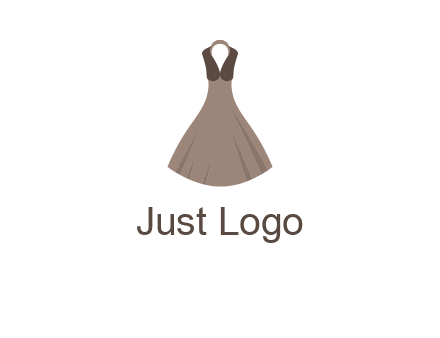 fashionable girl dress logo