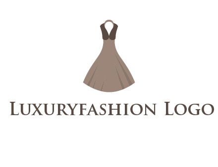 fashionable girl dress logo