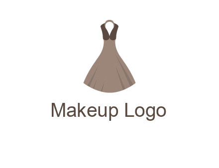 fashionable girl dress logo