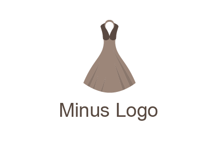 fashionable girl dress logo