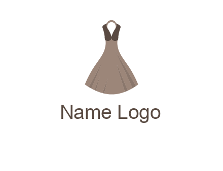 fashionable girl dress logo