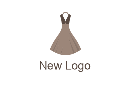 fashionable girl dress logo
