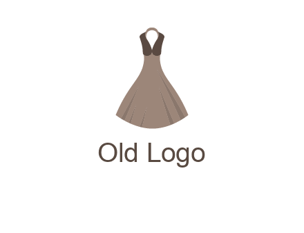 fashionable girl dress logo