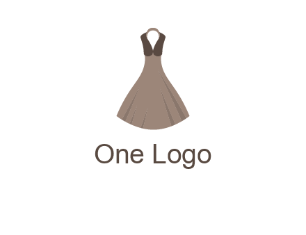 fashionable girl dress logo