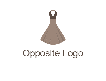 fashionable girl dress logo