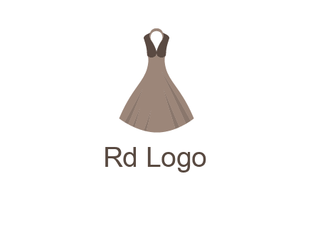 fashionable girl dress logo