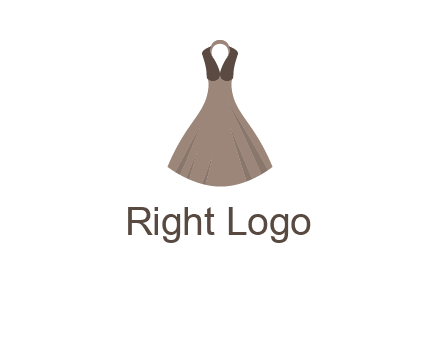 fashionable girl dress logo