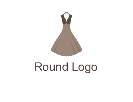 fashionable girl dress logo